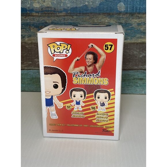 Funko Pop! Icons Richard Simmons 57 Vinyl Figure Nostalgia Sweatin to the oldies - Picture 3 of 9